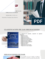 Clasificación de Las Obligaciones: Facilitadora: Fernanda Canto Gutiérrez