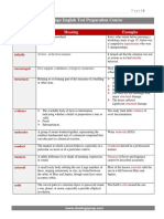 Vocabulary List