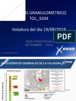 Análisis Granulometrico TOL - 3204 Voladura Del Día 19/08/2019