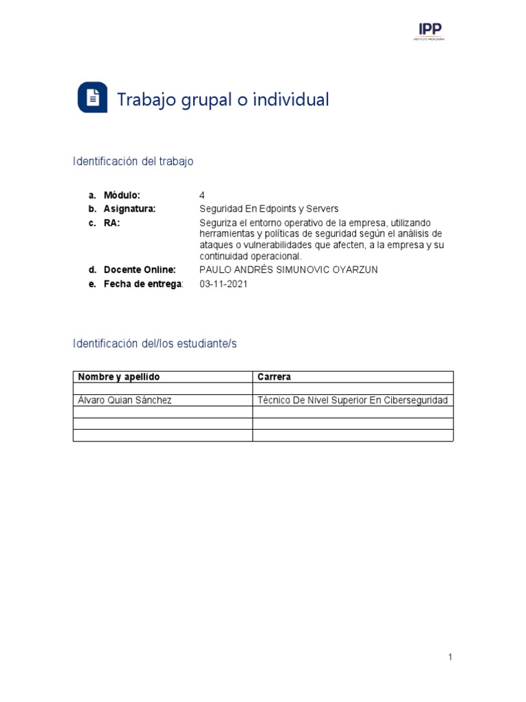 Alvaro - Quian - Sanchez - M4 - TI - Seguridad - en - Edpoint - y ...