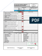 Check List de Control Remoto (Telemando) Excavadora