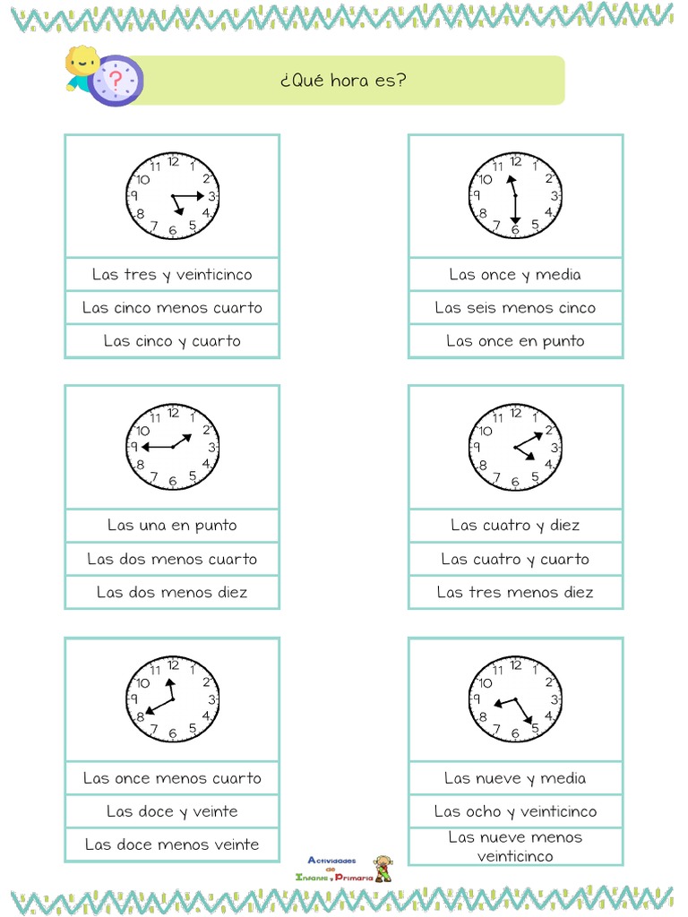 Que Hora Es | PDF