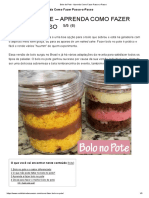 Bolo de Pote - Aprenda Como Fazer Passo-a-Passo