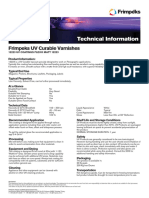 Technical Information: Frimpeks UV Curable Varnishes