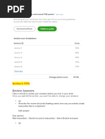 Review Answers: Section 4 - 93%