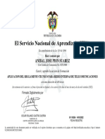 El Servicio Nacional de Aprendizaje SENA: Anibal Jose Pion Suarez
