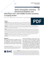 Inclusion of Diabetic Retinopathy Screening Strategies in National-Level Diabetes Care Planning in Low-And Middle-Income Countries: A Scoping Review