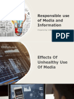 Responsible Use of Media and Information: Prepared By: VINCENT C. SEMIRA