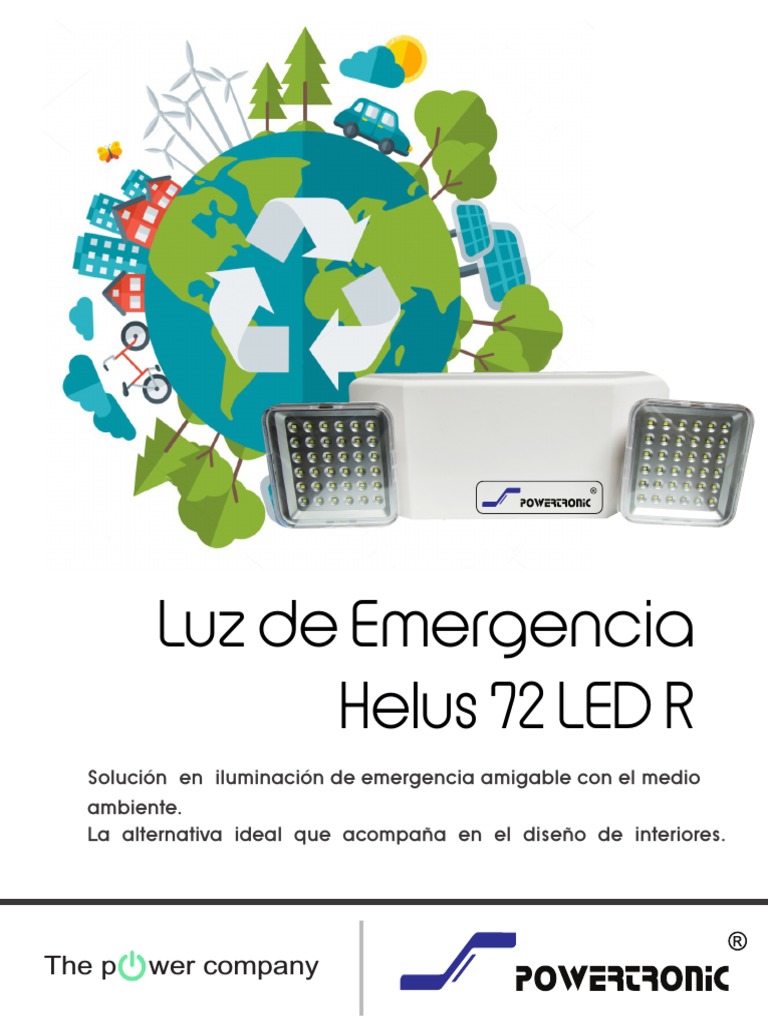 Luz de emergencia 72 LED Hagroy LD72SMD-ECO