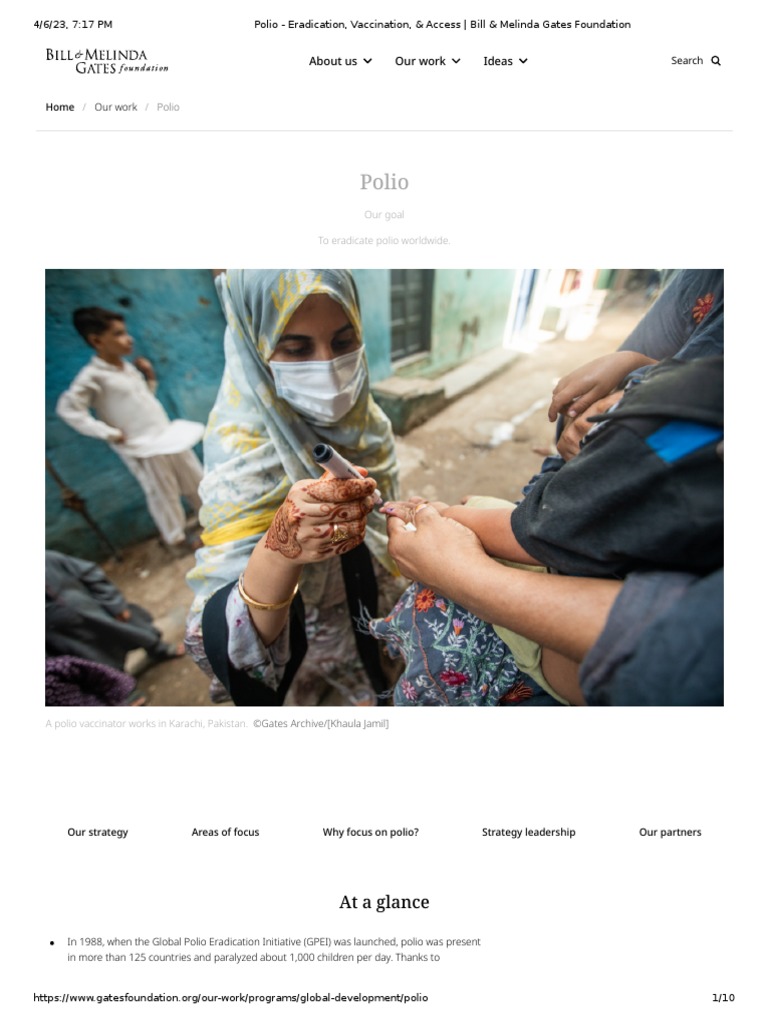 Polio Eradication, Vaccination, & Access Bill & Melinda Gates