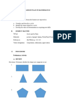 Lesson Plan in Mathematics 1