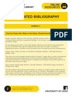 Annotated Bibliography: The University Library