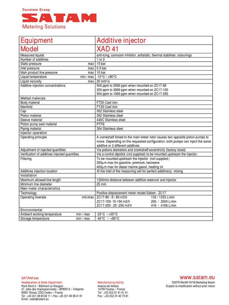 Metering Satam | PDF | Pump | Piston