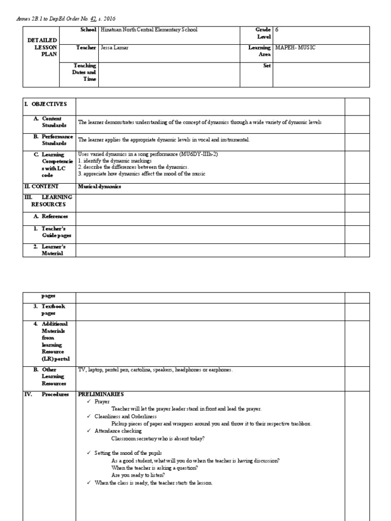 Deped Order No. 42 S. 2016 Pdf Download Free