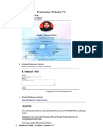 Latihan Membuat CV Melalui Web