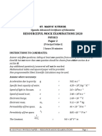 Resourceful Mock Examinations 2020: Physics