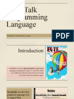 Introduction to the Smalltalk Programming Language