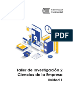 Guía de Aprendizaje Unidad 1 - Taller de Investigación 2 Ciencias de La Empresa