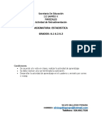 Asignatura: Estadistica GRADOS: 6.1 6.2 6.3