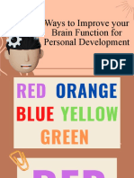 Improve Brain Function Personal Development