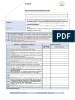 Evaluación de Desempeño Docente