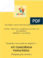 Kit Consciência Fonológica