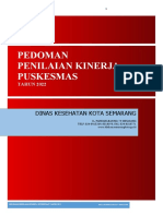 PEDOMAN PENILAIAN KINERJA PUSKESMAS