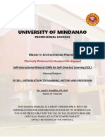 University of Mindanao: Master in Environmental Planning