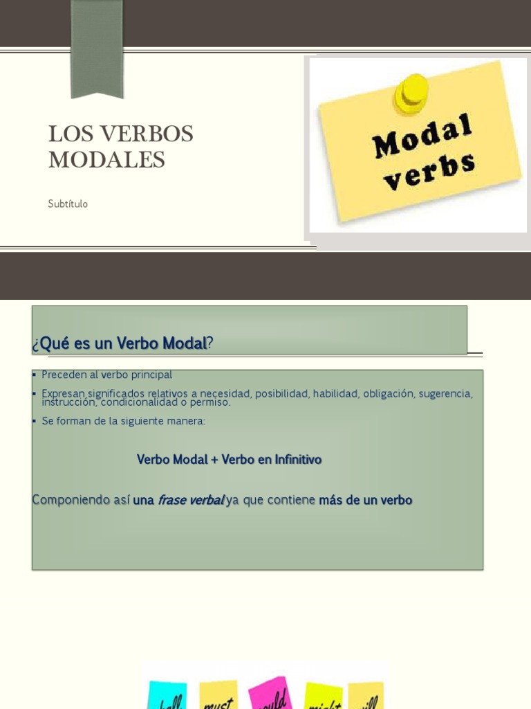 INGLES BASICO: Los Verbos Modales | PDF | Artes del Lenguaje y Comunicación