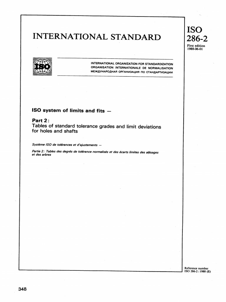 ISO 286-2 Toleransi Fit | PDF