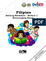 Filipino: Ikatlong Markahan - Modyul 1: Karunungang-Bayan
