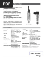 Baumer E910 Series Pressure Transmitter