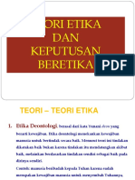 Teori Etika DAN Keputusan Beretika