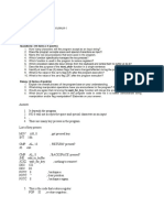 Key presses list and code