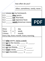 Frequency Worksheet