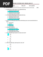 Electronic Systems and Design - Quiz 1F