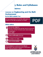 2020 Engineering and The Built Environment Rules and Syllabuses Ver1.2