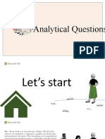 Analytical Questions