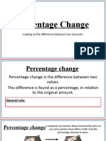Math Percentage Change