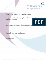 The 21st Century Volunteer: A Report On The Changing Face of Volunteering in The 21st Century