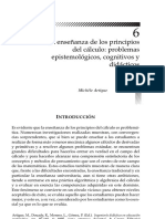 La Ensenanza de Los Principios Del Calculo Problemas Epistemologicos Cognitivos y Didacticos