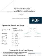 Exponential Growth and Decay in Calculus IV