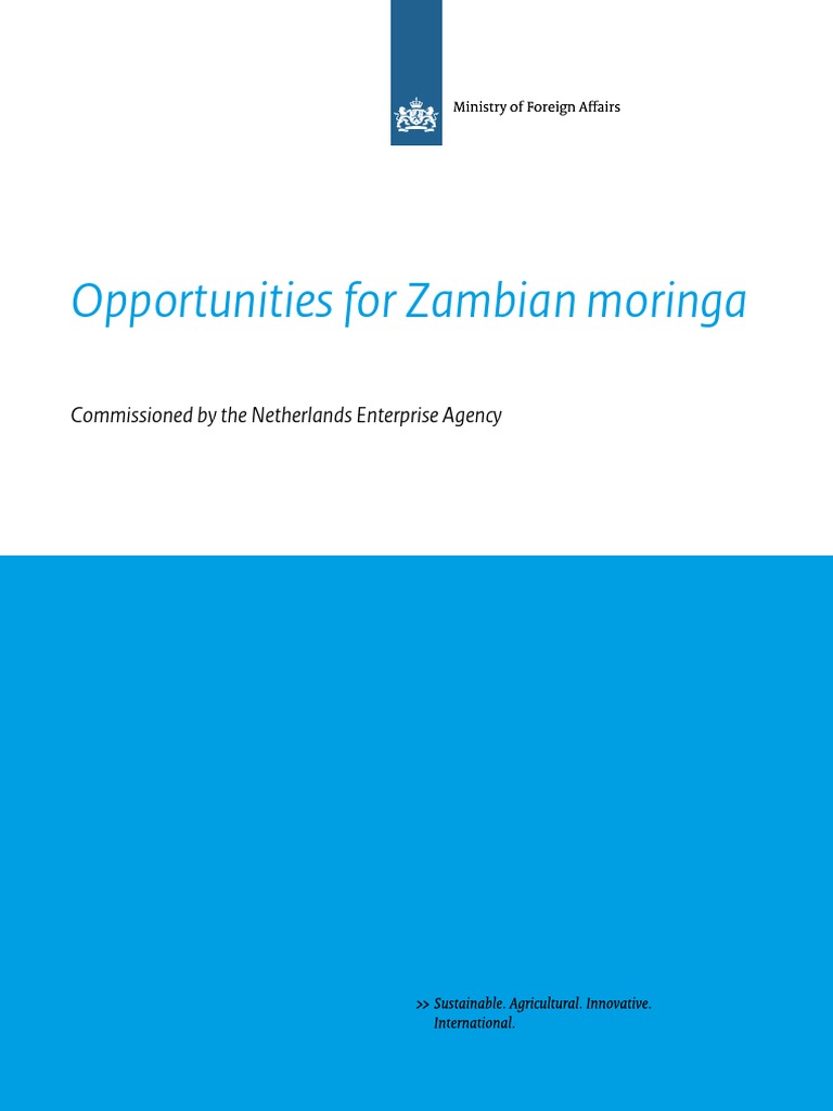 Opportunities For Zambian Moringa PDF Dietary Supplements