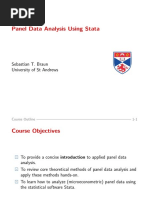 Panel Data Analysis Using Stata: Sebastian T. Braun University of ST Andrews