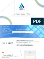 End User Guide - ITSM: Learn How To Raise, Manage Incidents Ticket and Service Requests