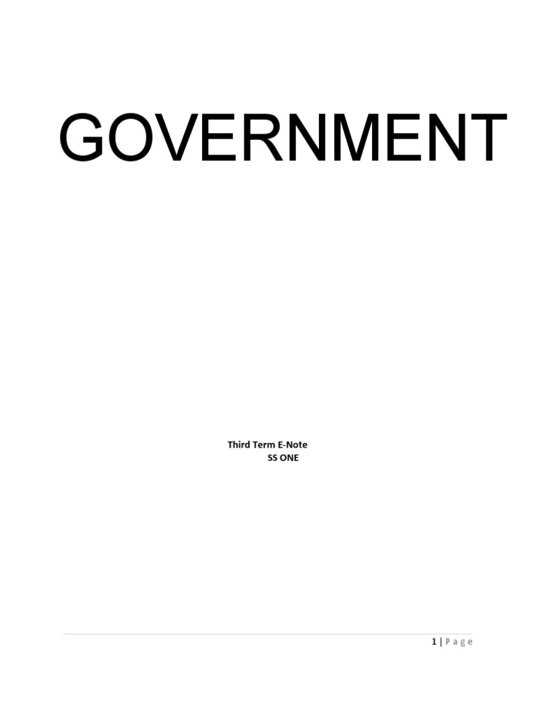 Government SS1 Third Term | PDF | Public Opinion | Citizenship