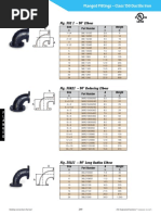 Flanged Fittings - Class 150 Ductile Iron: Fig. 38E 1 - 90