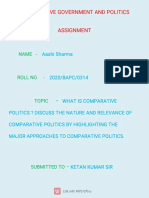 Comparati Vegovernmentandpoli TI CS Assi Gnment: Name