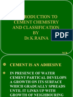 Introduction To Cement Chemistry and Classification BY Dr.K.Raina