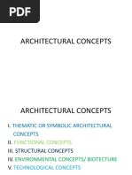 Architectural Concepts